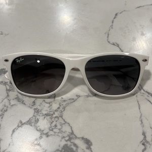 Used White Ray-ban Sunglasses